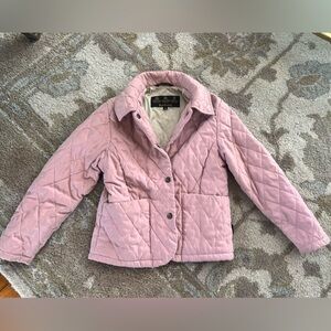 EUC Brushed Quilted Jacket.  Pink.  Size Med
